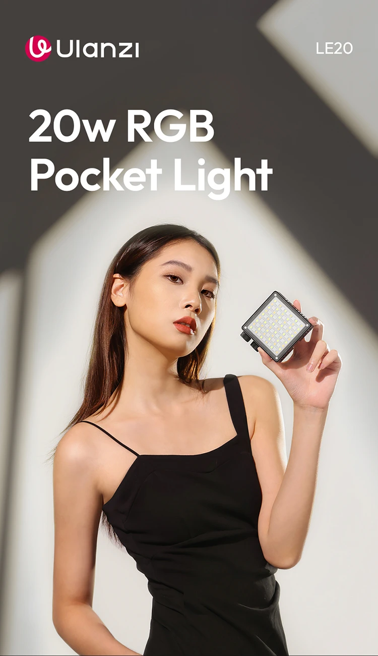 Ulanzi LE20 20W RGB Pocket Light-Des1
