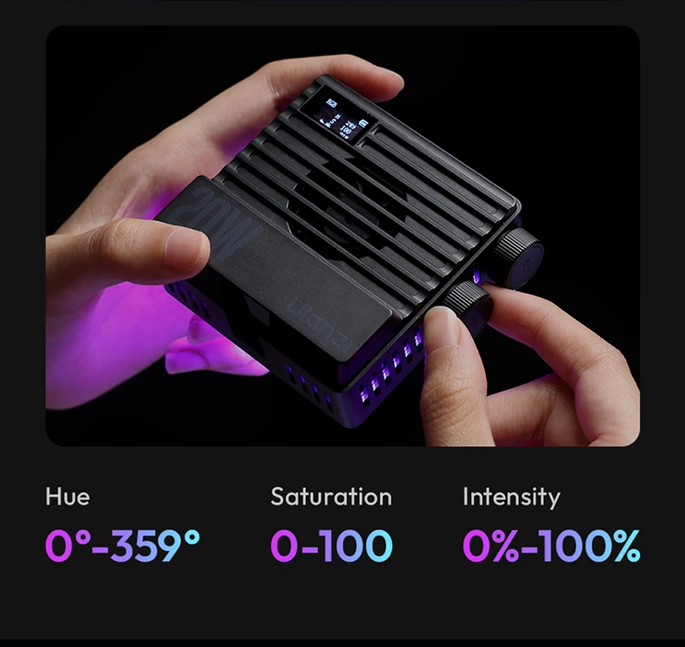 Ulanzi LE20 20W RGB Pocket Light-Des5