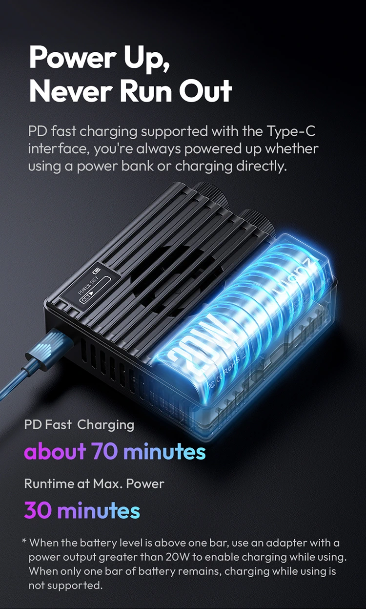 Ulanzi LE20 20W RGB Pocket Light-Des9