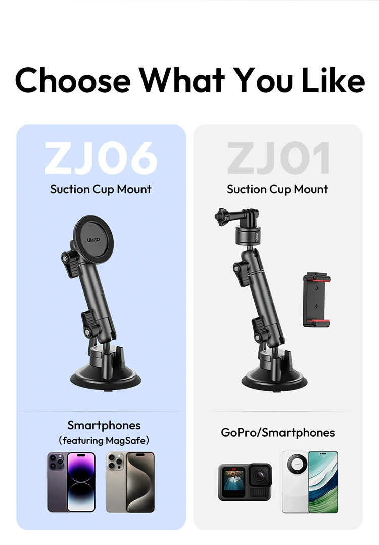 Ulanzi ZJ06 Suction Cup Mount-Des11