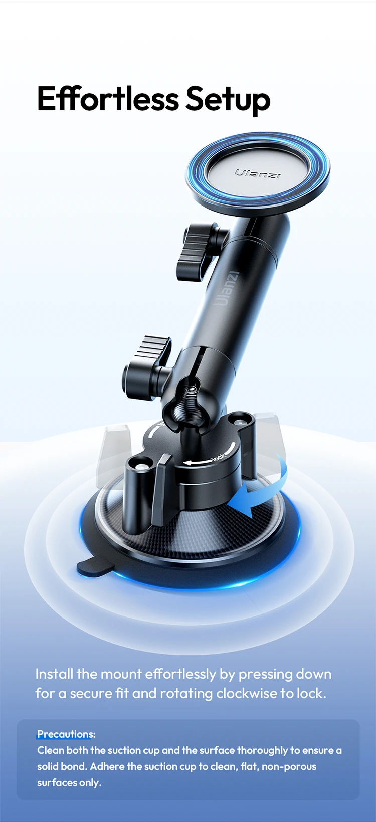 Ulanzi ZJ06 Suction Cup Mount-Des7