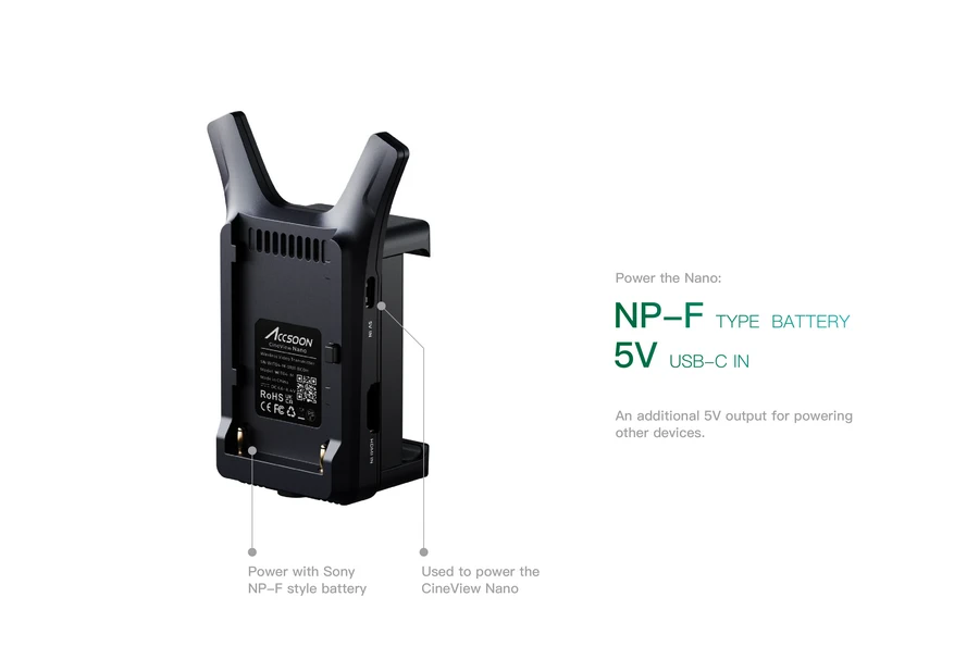 Accsoon CineView Nano Wireless Video Transmitter-Des3