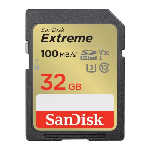 SD Sandisk Extreme UHS-I SDHC Memory Card (100MB/s R, 60MB/s W)