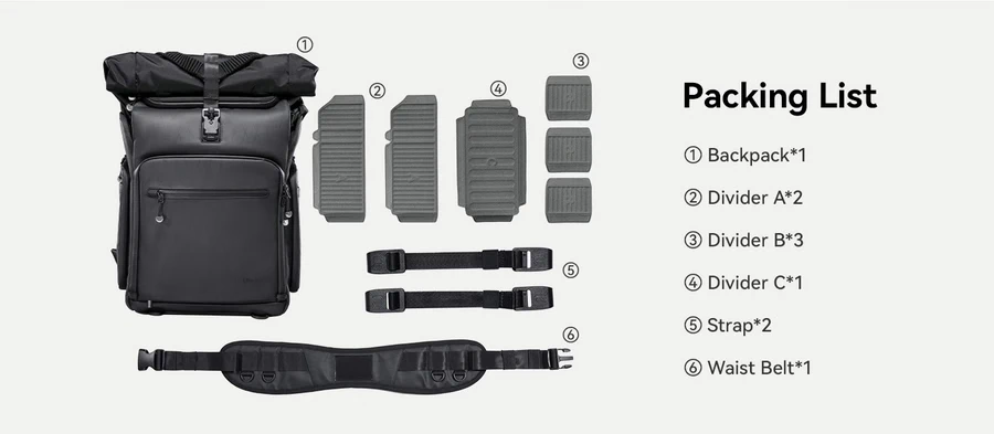 Ulanzi BT01 Business Travel Backpack-Des14