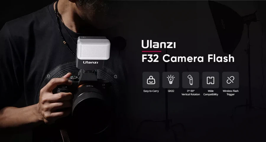 Ulanzi F32 Camera Flash Universal Hot shoe mount-Des1