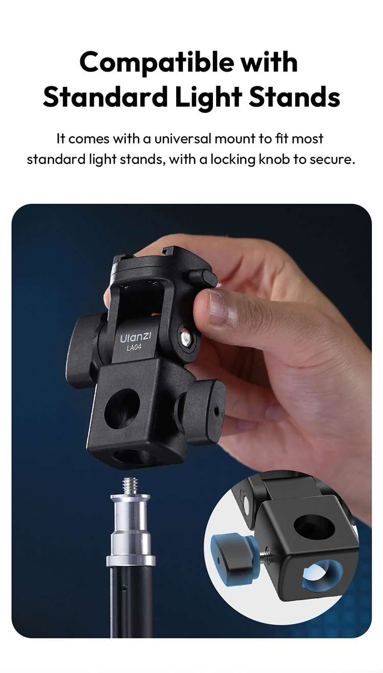 Ulanzi LA04 Light Stand Adapter-Des7
