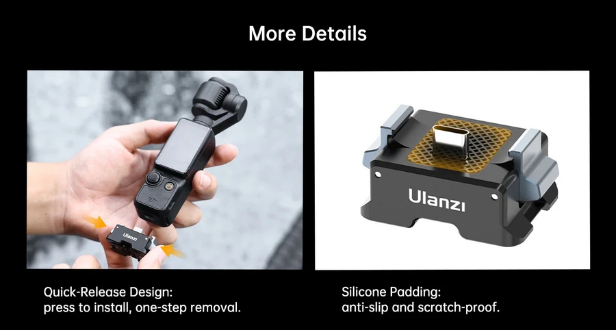 Ulanzi PK10 Osmo Pocket 3 Expansion Adapter-Des7