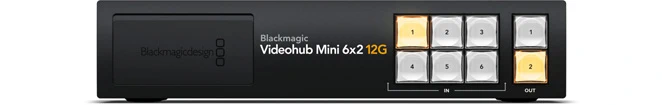 Blackmagic Videohub Mini 6x2 12G-Des1