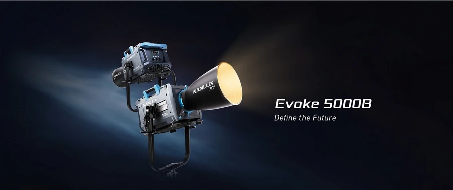 Nanlux Evoke 5000B LED Bi-Color Spot Light-Des1